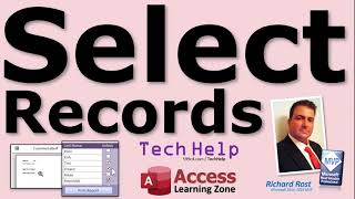 How to Select Multiple Records to be Printed in a Report in Microsoft Access Select Several Rows [upl. by Adela]