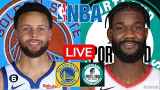 LIVE GOLDEN STATE WARRIORS vs PORTLAND TRAIL BLAZERS  NBA  PLAY BY PLAY  SCOREBOARD [upl. by Rolland]