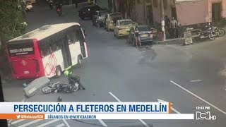 Así fue la impresionante persecución para capturar a dos fleteros en Medellín [upl. by Ethelred]