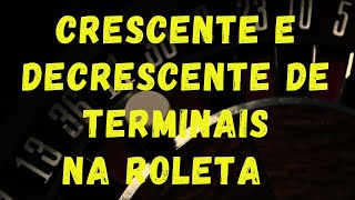 Crescente e Decrescente de Terminal [upl. by Adniled]