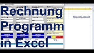 9 Rechnungsprogramm mit Kundendatenbank und Produktpalette in Excel VBA selber erstellen [upl. by Wei]