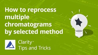 How to reprocess multiple chromatograms by selected method [upl. by Anirac38]