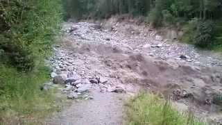 Crue du torrent de la Griaz 190715  Vallée de Chamonix [upl. by Nnagrom]