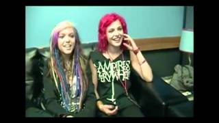 Nia amp Rena of Cherri Bomb  Warped Tour Interview [upl. by Yneffit]