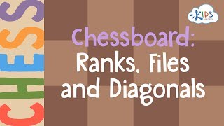 Learn to Play Chess  Chessboard RanksFiles and Diagonals  Kids Academy [upl. by Gothar]