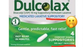 Dulcolax Suppository [upl. by Ariamo577]