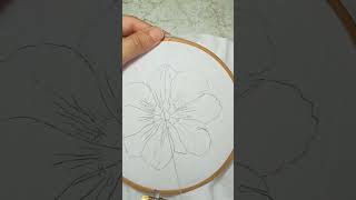 Como iniciar una puntada de bordado embroidery bordadoamano bordadosamano tutorial bordado [upl. by Adnertal]