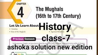 The Mughals  16th to 17th century  class7  chapter4  ashoka solution [upl. by Rochella]