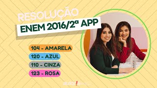 Enem 2016  2ª app  Autoria Linguagem  Questão 104  Linguagens prova amarela [upl. by Pruter]