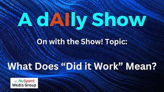 A Daily Show What Works in Marketing As marketers how do you know what works [upl. by Emmy]