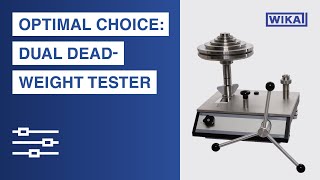 DeadWeight Tester for perfect Pressure Calibration in a laboratory [upl. by Atsirhcal]