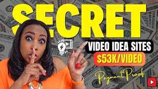 5 SECRET Places To Get YouTube Video Ideas Get Millions Of Views amp Up To US53K Per Video [upl. by Yrreb]