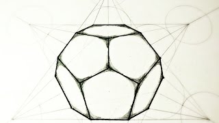 How To Draw Dodecahedron  The 5 Platonic Solids [upl. by Lucien]