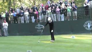 Dr Condoleezza Rice hitting Honorary Tee Shot for the Regions Tradition [upl. by Sloan]