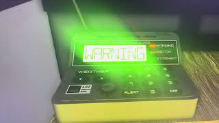 NOAA Weather Radio Tornado Warning [upl. by Seligmann]