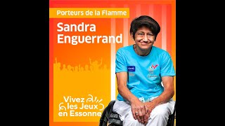 Sandra Enguerrand porteuse de la Flamme en Essonne [upl. by Enyrehtac948]