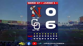 𝗘𝗡 𝗩𝗜𝗩𝗢  Juego 1  Serie 17 Mayos de Navojoa vs Yaquis de Obregón  12 de diciembre del 2023 [upl. by Koorb]