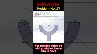 SolidWorks Beginner Practice Problem  27 [upl. by Schechinger]