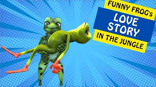 Two Frogs in Love The Funniest Dance Duo Ever 💃🐸❤️ ComedyGold [upl. by Joanie]