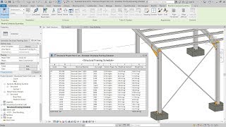 9  Revit 2019 – Structural Framing Schedule [upl. by Sage296]