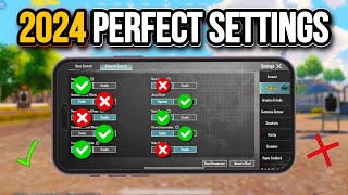 PUBG MOBILE BEST SETTINGS 2024 🔥 USE THIS BEST TUTORIAL VIDEO  SENSITIVITY amp CODE ✅ [upl. by Sirad]