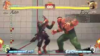 USF4 Adon´s Training room setups combos and more 720p [upl. by Moynahan]