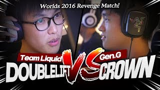 Doublelift vs Crown 1v1  Worlds 2016 Revenge Match GenG X Team Liquid [upl. by Marlow161]