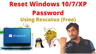 Reset Windows 10 Password  Rescatux 073 Tutorial  Forgot windows 107XP Password by techworld [upl. by Annaehs570]