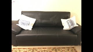 Assembling of KNISLINGE black sofa from Ikea  time lapse video [upl. by Dott]