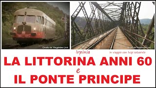 Anni 60 la littorinale piccole stazioni e il Ponte Principe di Lapio  Ferrovia AvellinoRocchetta [upl. by Ela]