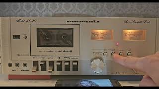 MARANTZ 5000 Stereo Cassette Deck  test REC [upl. by Brittni]