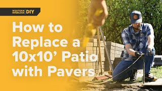 How to Replace a 10x10 Concrete Patio with Pavers [upl. by Micheal]