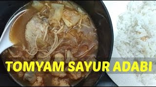 Resepi Tomyam Adabi Mudah  Rice Cooker Recipe [upl. by Bakeman152]