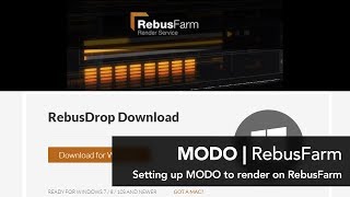 MODO  Rebus Render Farm Setup [upl. by Pasia]