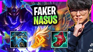 FAKER CHILLING WITH NASUS  T1 Faker Plays Nasus Top vs Udyr Season 2024 [upl. by Nayek]