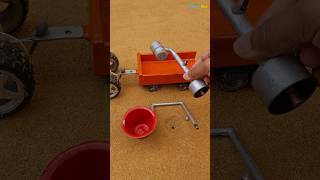 Mini tractor project mini motor water pump science project video [upl. by Eetnahs]