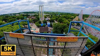 Demon Drop POV 5K 1st Generation Intamin Drop Tower Dorney Park Allentown PA [upl. by Boles]