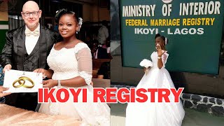 TOP SECRETS FOR A SUCCESSFUL WEDDING AT IKOYI REGISTRY👰INTERRACIAL COUPLE  BWWM [upl. by Nrubloc53]