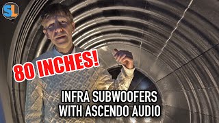 Getting Clean Bass  80quot Inch INFRASONIC Subwoofers with Ascendo Audio [upl. by Aicenaj]