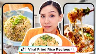 Cooking Viral Fried Rice Recipes Will Uncle Roger Approve 🤔 [upl. by Tayler]