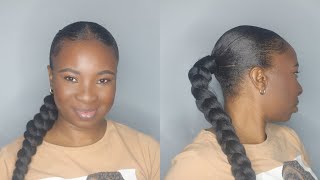 Sleek Braided Ponytail on Short Hair [upl. by Eyt690]