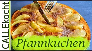 Pfannkuchen  Eierkuchen mit Apfel selber machen Omas Rezept [upl. by Torry]