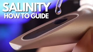 PERFECT Reef Tank Salinity How To Guide  FAST EASY and Reliable [upl. by Ymmak]