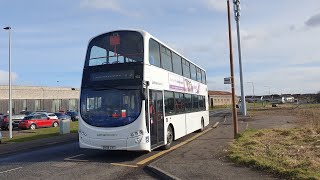 Lothian Country Volvo B9TLWright Eclipse Gemini 2 932SN09CVT  Route 72 [upl. by Enyalb]