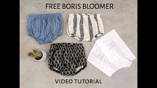 Free Boris bloomer sewing pattern tutorial [upl. by Darline]