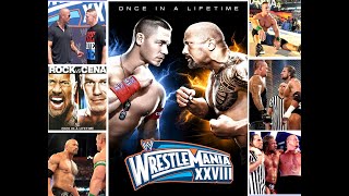 WrestleMania XXVIII from 2012 A Look Back THE ROCK DWAYNE JOHNSON UNDERTAKER CENA RHODES wwe [upl. by Quick]