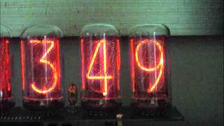 Nixie Tube Clock Tubehobby IN18 Valves [upl. by Kashden]