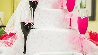 How To  DIY Decorative Champagne Flutes – Hallmark Channel [upl. by Ramor252]