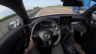 MERCEDES GLC 250 COUPE AUTOBAHN POV [upl. by Einhoj195]