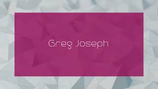 Greg Joseph  appearance [upl. by Ailaroc]